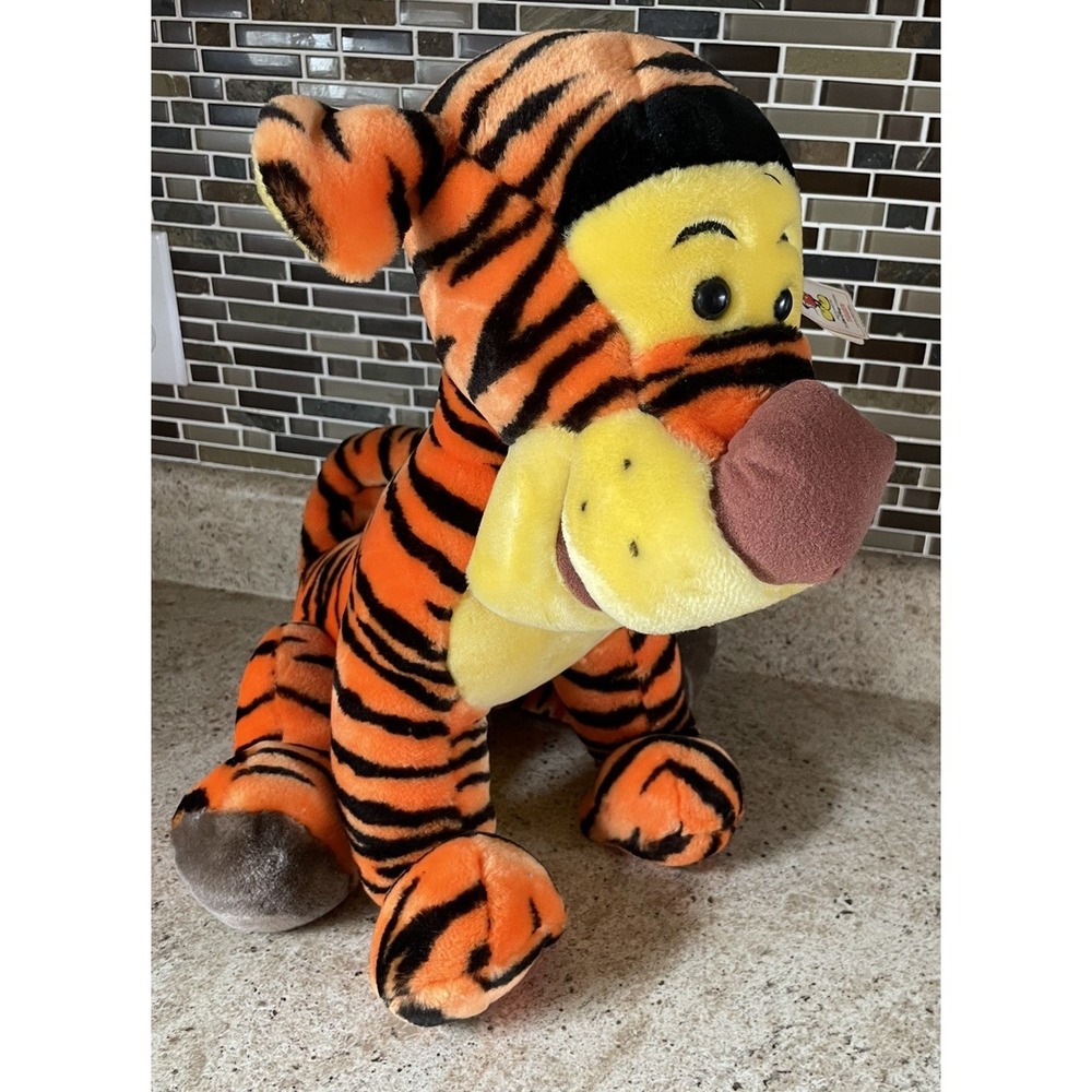Vtg 16" Tigger Large Plush Walt Disney World Exclusive With Tags‎ 1980's - Picture 2 of 6